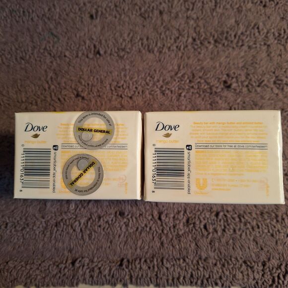 2 PK Dove Glowing‎ Gentle 6 Bars Soap Mango/Almond Butter ~ 3.17 oz each - Picture 5 of 8